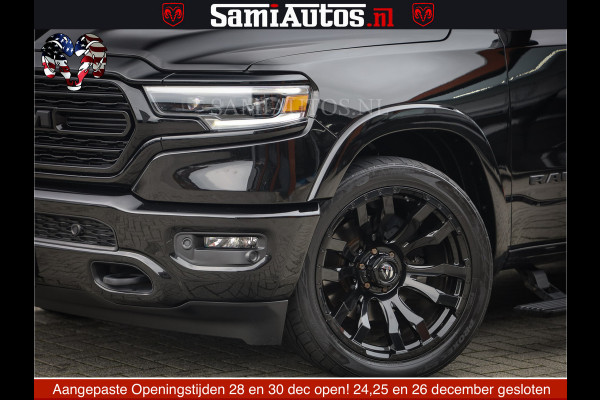 Dodge Ram 1500 LIMITED NIGHT | FEUL WHEELS | BOM VOL | 5.7 V8 4x4 | TOP STAAT | DUBBELE CABINE | MWK | XB9 | HUD | Deze RAM is momenteel in gebruik door ons. Gelieve ons te informeren indien u de pick-up wenst te bezichtigen.