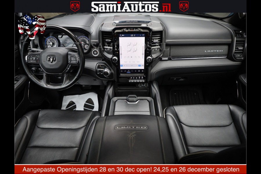 Dodge Ram 1500 LIMITED NIGHT | FEUL WHEELS | BOM VOL | 5.7 V8 4x4 | TOP STAAT | DUBBELE CABINE | MWK | XB9 | HUD | Deze RAM is momenteel in gebruik door ons. Gelieve ons te informeren indien u de pick-up wenst te bezichtigen.