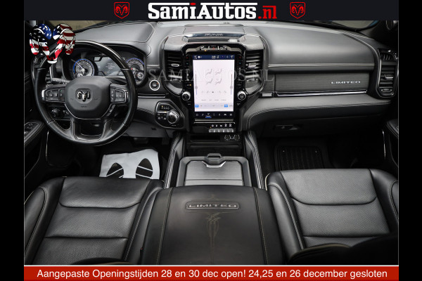Dodge Ram 1500 LIMITED NIGHT | FEUL WHEELS | BOM VOL | 5.7 V8 4x4 | TOP STAAT | DUBBELE CABINE | MWK | XB9 | HUD | Deze RAM is momenteel in gebruik door ons. Gelieve ons te informeren indien u de pick-up wenst te bezichtigen.