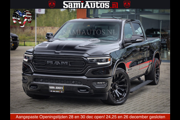 Dodge Ram 1500 LIMITED NIGHT | FEUL WHEELS | BOM VOL | 5.7 V8 4x4 | TOP STAAT | DUBBELE CABINE | MWK | XB9 | HUD | Deze RAM is momenteel in gebruik door ons. Gelieve ons te informeren indien u de pick-up wenst te bezichtigen.