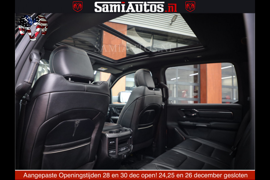 Dodge Ram 1500 LIMITED NIGHT | FEUL WHEELS | BOM VOL | 5.7 V8 4x4 | TOP STAAT | DUBBELE CABINE | MWK | XB9 | HUD | Deze RAM is momenteel in gebruik door ons. Gelieve ons te informeren indien u de pick-up wenst te bezichtigen.