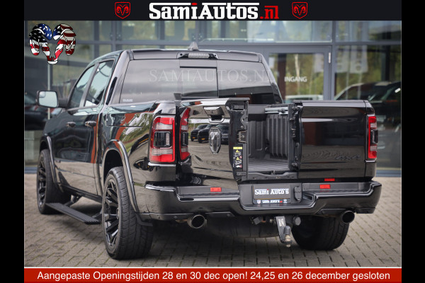 Dodge Ram 1500 LIMITED NIGHT | FEUL WHEELS | BOM VOL | 5.7 V8 4x4 | TOP STAAT | DUBBELE CABINE | MWK | XB9 | HUD | Deze RAM is momenteel in gebruik door ons. Gelieve ons te informeren indien u de pick-up wenst te bezichtigen.