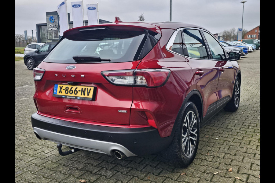 Ford Kuga 2.5 PHEV Titanium X 225 pk | Trekhaak | Adaptieve cruise control | Full led | Half Leder | Winterpack | Blind spot | Nette auto!