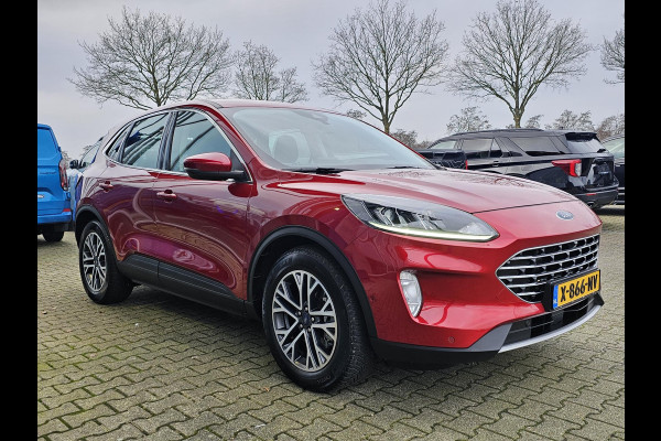 Ford Kuga 2.5 PHEV Titanium X 225 pk | Trekhaak | Adaptieve cruise control | Full led | Half Leder | Winterpack | Blind spot | Nette auto!