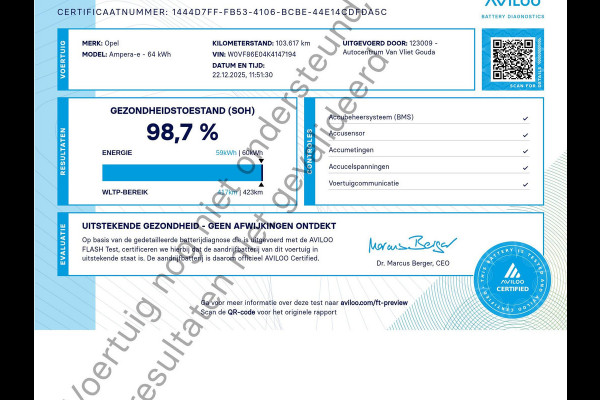 Opel Ampera-E Business 60 kWh Apple Carplay | Keyless | Parkeersensoren Voor/Achter | Stoel/Stuurverwarming |