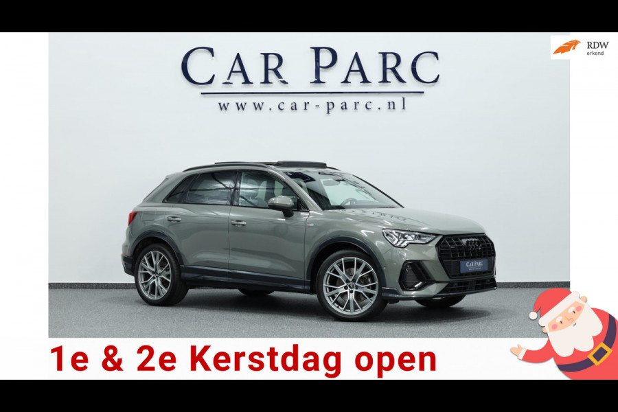 Audi Q3 45 TFSI quattro S edition S-LINE/LED/SFEER/VIRTUAL/PANO/LEER+S.VERWARMING/20" LMV/CAM/ACC/ECC/12 MND GARANTIE!