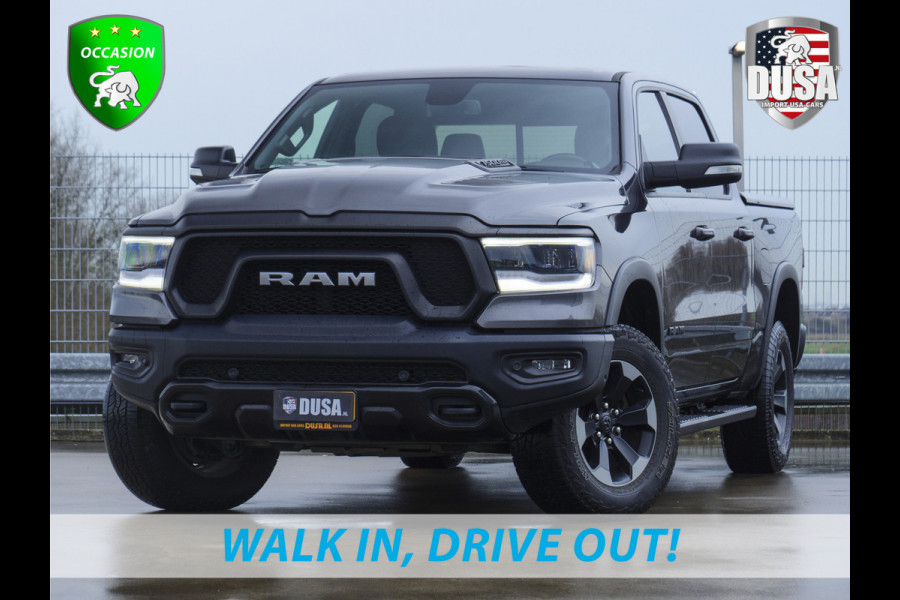Dodge Ram 1500 Rebel | 5.7 V8 | 4x4 | Crew Cab Panoramadak | Niveau regeling / luchtvering | Deksel Nieuw binnen!