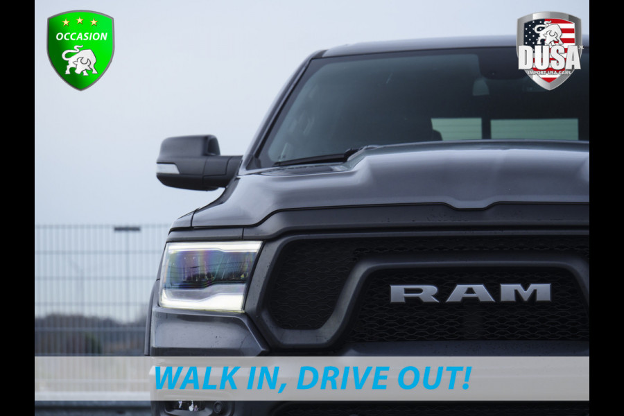 Dodge Ram 1500 Rebel | 5.7 V8 | 4x4 | Crew Cab Panoramadak | Niveau regeling / luchtvering | Deksel Nieuw binnen!