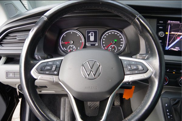 Volkswagen Transporter 2.0 TDI L2 150PK AUT. DC-5P, LED, 2X SCHUIFDEUR, TREKHAAK, NAVI, CRUISE, LEDER STUUR, PARKEERSENSOREN, MISTLAMPEN, DUBBELE CABIN