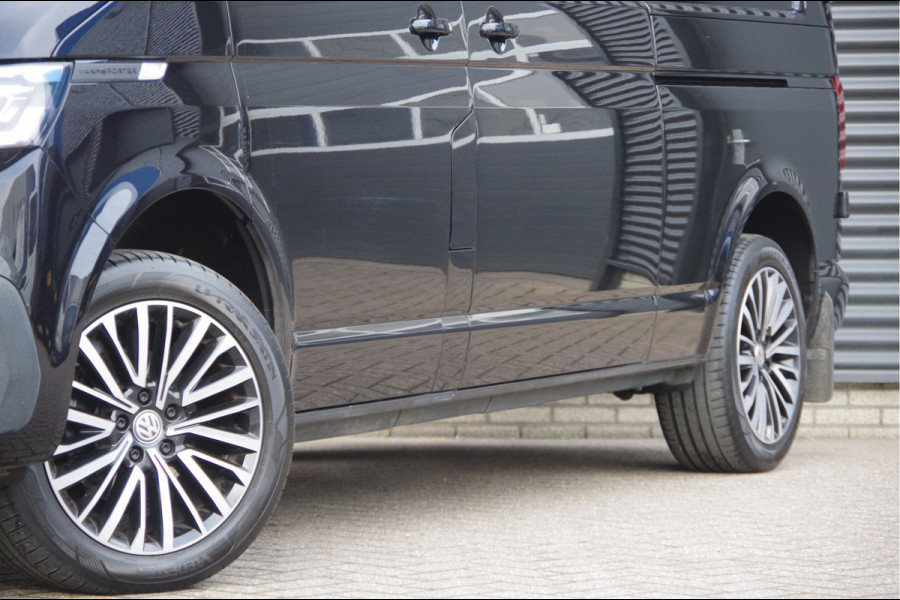 Volkswagen Transporter 2.0 TDI L2 150PK AUT. DC-5P, LED, 2X SCHUIFDEUR, TREKHAAK, NAVI, CRUISE, LEDER STUUR, PARKEERSENSOREN, MISTLAMPEN, DUBBELE CABIN