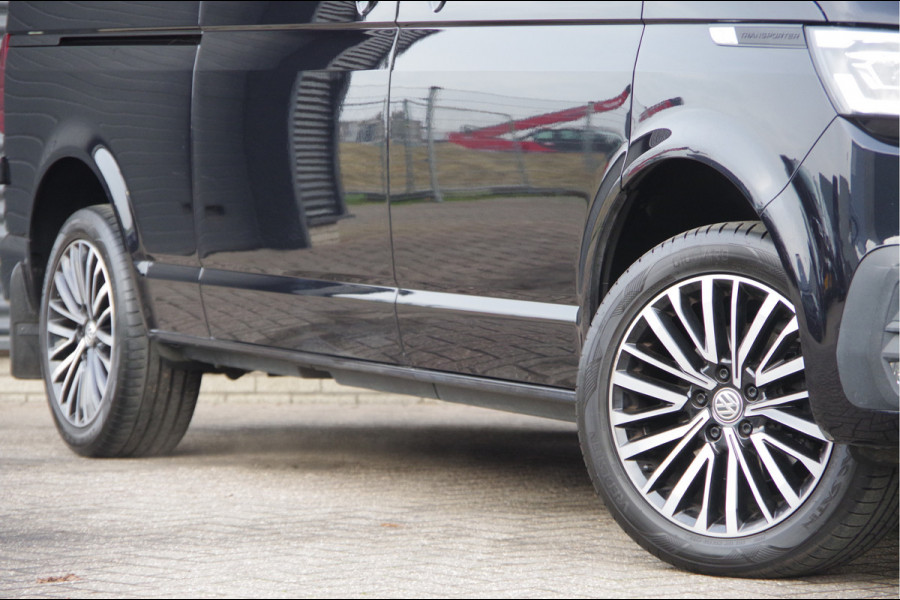 Volkswagen Transporter 2.0 TDI L2 150PK AUT. DC-5P, LED, 2X SCHUIFDEUR, TREKHAAK, NAVI, CRUISE, LEDER STUUR, PARKEERSENSOREN, MISTLAMPEN, DUBBELE CABIN