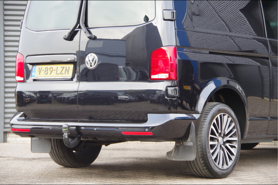 Volkswagen Transporter 2.0 TDI L2 150PK AUT. DC-5P, LED, 2X SCHUIFDEUR, TREKHAAK, NAVI, CRUISE, LEDER STUUR, PARKEERSENSOREN, MISTLAMPEN, DUBBELE CABIN