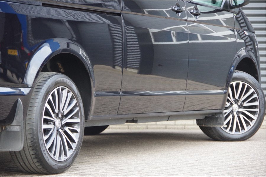 Volkswagen Transporter 2.0 TDI L2 150PK AUT. DC-5P, LED, 2X SCHUIFDEUR, TREKHAAK, NAVI, CRUISE, LEDER STUUR, PARKEERSENSOREN, MISTLAMPEN, DUBBELE CABIN