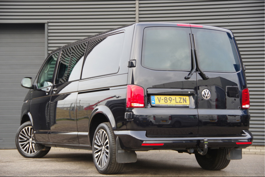 Volkswagen Transporter 2.0 TDI L2 150PK AUT. DC-5P, LED, 2X SCHUIFDEUR, TREKHAAK, NAVI, CRUISE, LEDER STUUR, PARKEERSENSOREN, MISTLAMPEN, DUBBELE CABIN
