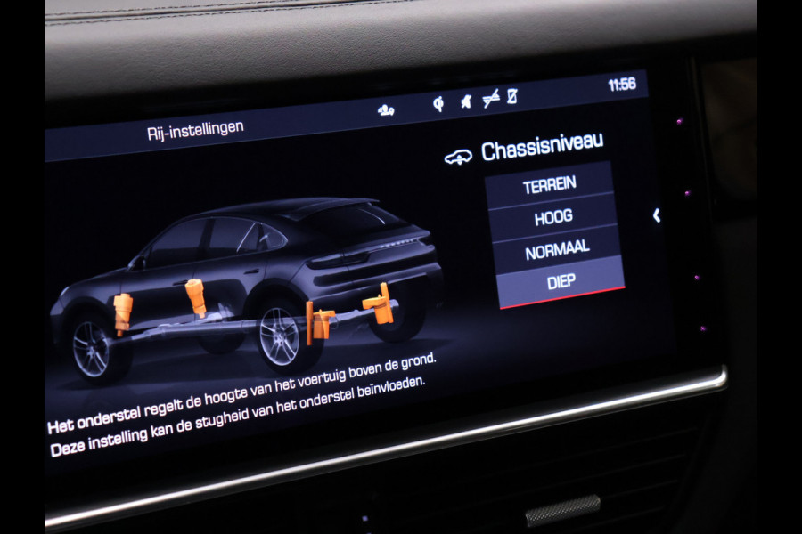 Porsche Cayenne Coupé 3.0 E-Hybrid [ADAPTIVE SPORT SEAT PLUS, LUCHTVERING, SPORT CHRONO, MEMORY SEATS, APPLE CARPLAY, ADAPTIVE CRUISE CONTROL, BOSE, HUD, 360 CAMERA, PDC V+A, STOELVERWARMING, ELEKTRISCHE ACHTERKLEP, NIEUWSTAAT