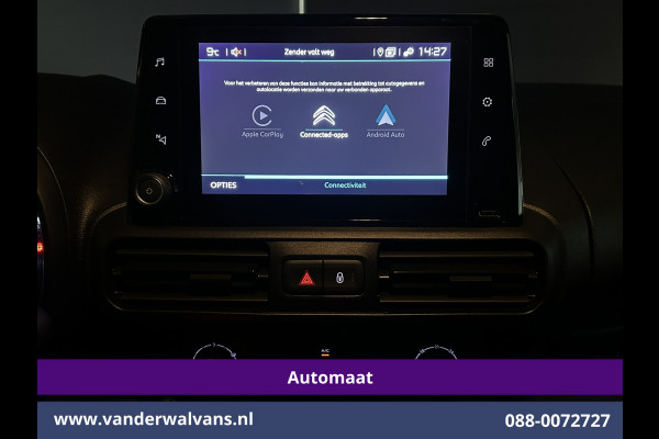 Citroën Berlingo 1.5 BlueHDI 130pk Automaat L1H1 Euro6 Airco | 2x Zijdeur | Navigatie | Camera | Apple Carplay Android Auto, Cruisecontrol, Parkeersensoren