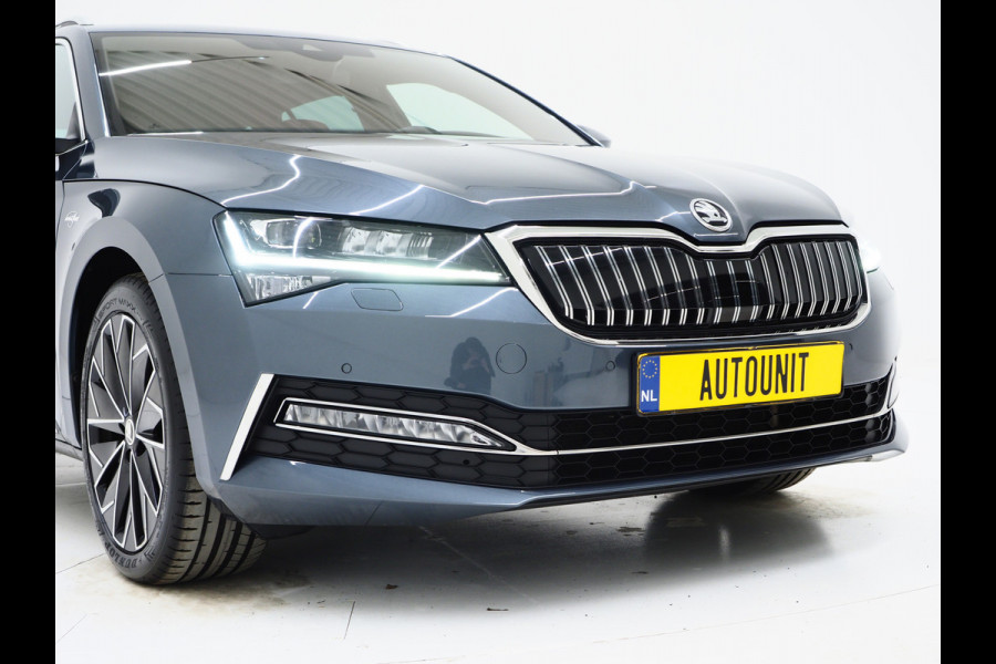 Škoda Superb Combi 1.4 TSI iV Laurin & Klement | Leder | Massage | Canton | Trekhaak | Camera | Memory | Adaptive Cruise