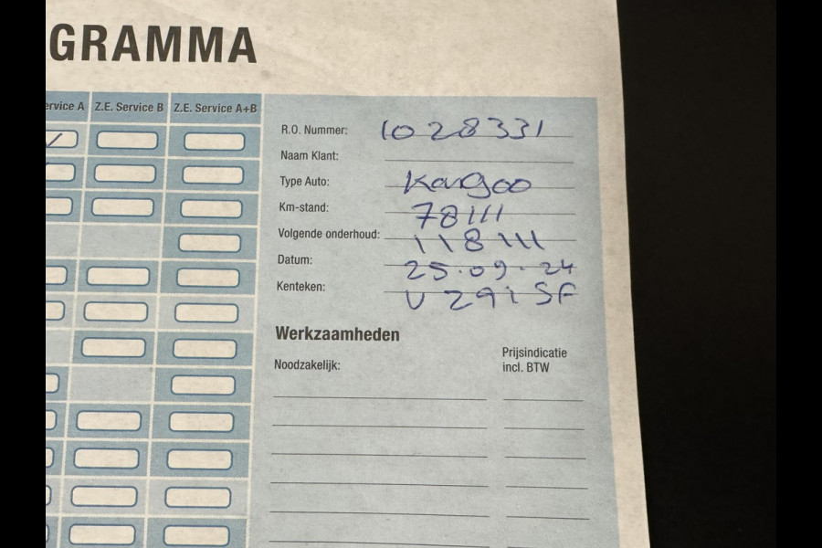 Renault Kangoo Z.E. Dealeronderhouden Airco Cruise control Navigatie Radio/CD Parkeersensoren achter Dubbeldeurs