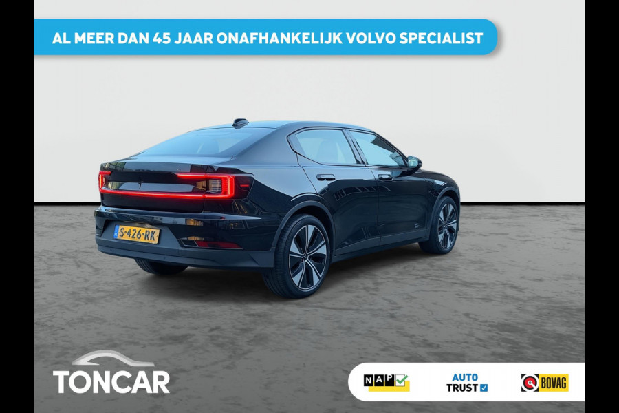 Polestar 2 Long Range Single Motor 78 kWh SOH 93% | 360 camera | Pilot Assist | Park Assist | 19" LM | Stoelverwarming | Android