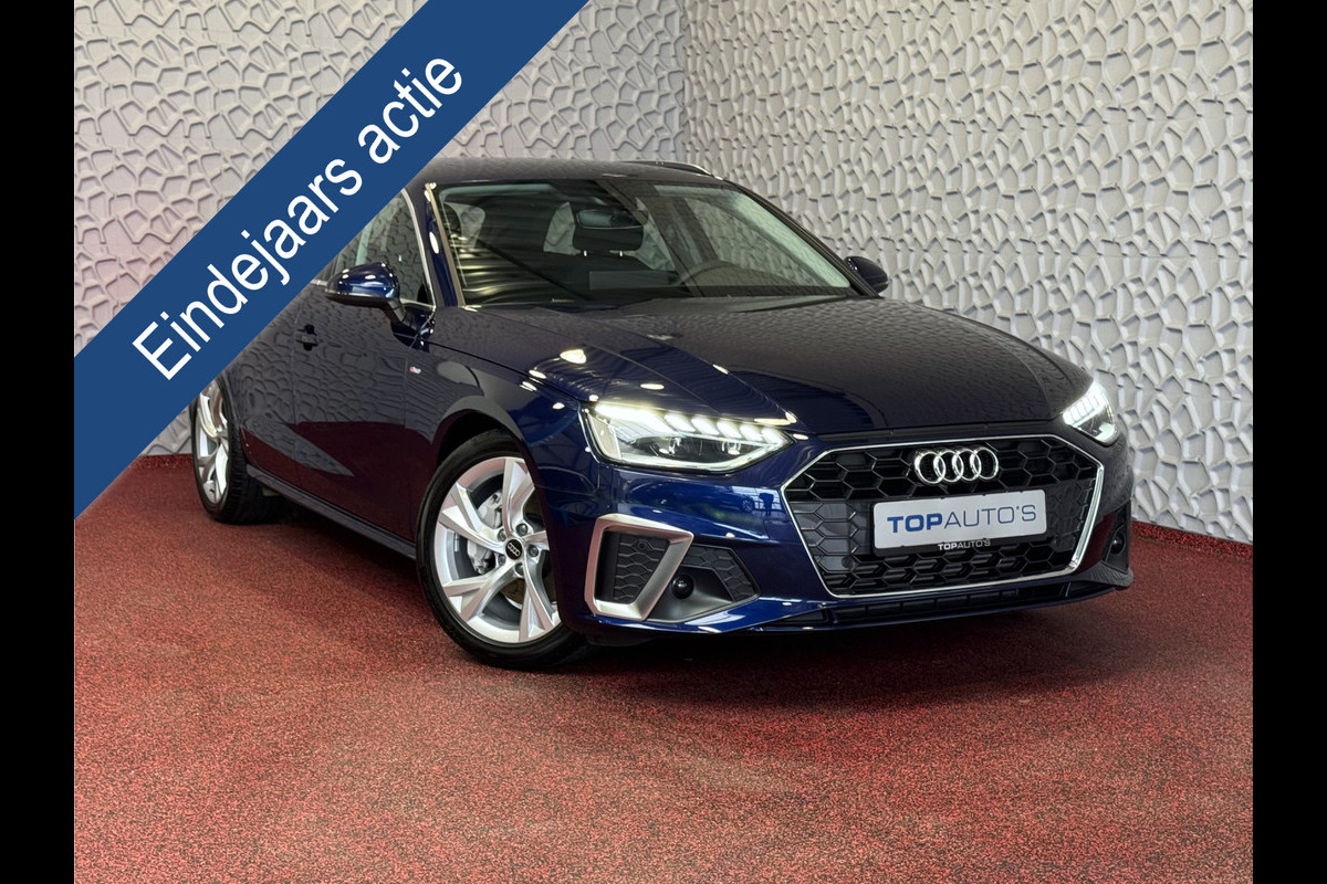 Audi A4 Avant 40 TFSI 2.0 204 PK S-LINE 6.289 KM! LED NAVI VIR.COCKPIT ADAP.CRUIS ELEK.KLEP 08/2024 "Audi rijden begint bij Topautos.nl – 20 Audi topmodellen direct op voorraad!"