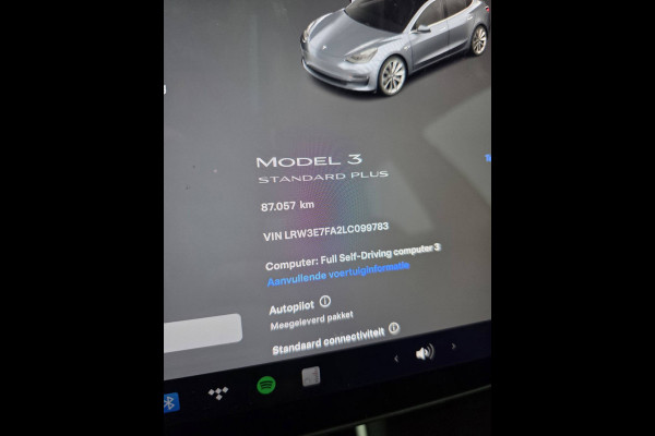Tesla Model 3 Standard RWD Plus 60 kWh 19'' Velgen, € 16.500,00 netto Wordt verwacht