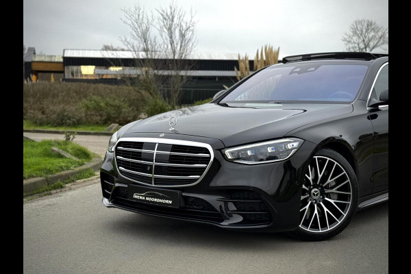 Mercedes-Benz S-Klasse 580 e AMG Panoramadak|4D Burmester®|Softclose|Head-Up|Achterasbesturing|Luxe leder|Stuur verw.|Stoel vent.