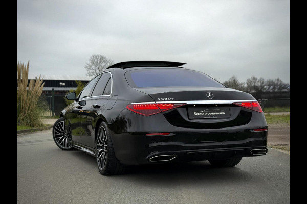 Mercedes-Benz S-Klasse 580 e AMG Panoramadak|4D Burmester®|Softclose|Head-Up|Achterasbesturing|Luxe leder|Stuur verw.|Stoel vent.