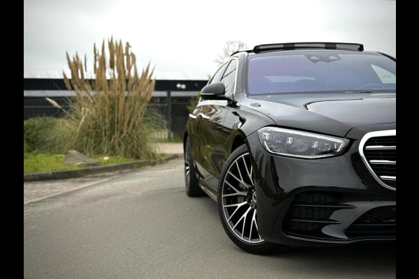 Mercedes-Benz S-Klasse 580 e AMG Panoramadak|4D Burmester®|Softclose|Head-Up|Achterasbesturing|Luxe leder|Stuur verw.|Stoel vent.