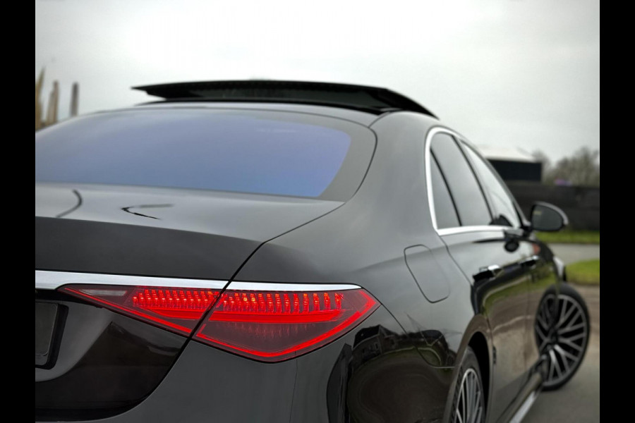 Mercedes-Benz S-Klasse 580 e AMG Panoramadak|4D Burmester®|Softclose|Head-Up|Achterasbesturing|Luxe leder|Stuur verw.|Stoel vent.