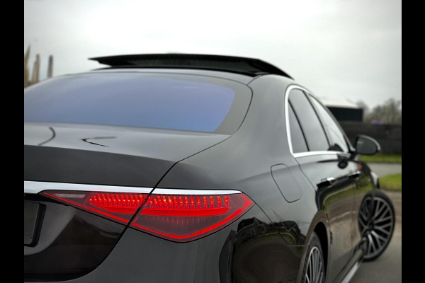 Mercedes-Benz S-Klasse 580 e AMG Panoramadak|4D Burmester®|Softclose|Head-Up|Achterasbesturing|Luxe leder|Stuur verw.|Stoel vent.