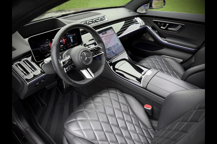Mercedes-Benz S-Klasse 580 e AMG Panoramadak|4D Burmester®|Softclose|Head-Up|Achterasbesturing|Luxe leder|Stuur verw.|Stoel vent.