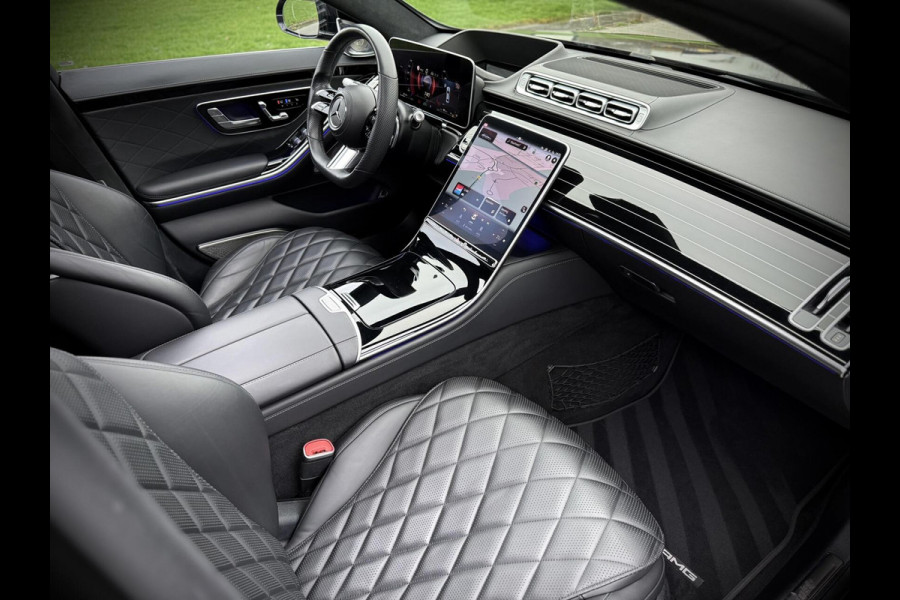 Mercedes-Benz S-Klasse 580 e AMG Panoramadak|4D Burmester®|Softclose|Head-Up|Achterasbesturing|Luxe leder|Stuur verw.|Stoel vent.