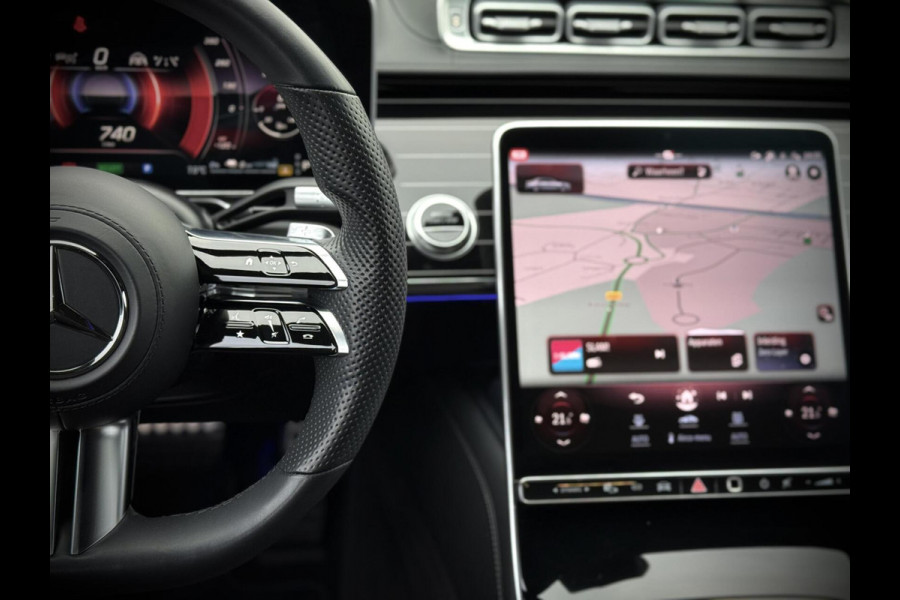 Mercedes-Benz S-Klasse 580 e AMG Panoramadak|4D Burmester®|Softclose|Head-Up|Achterasbesturing|Luxe leder|Stuur verw.|Stoel vent.