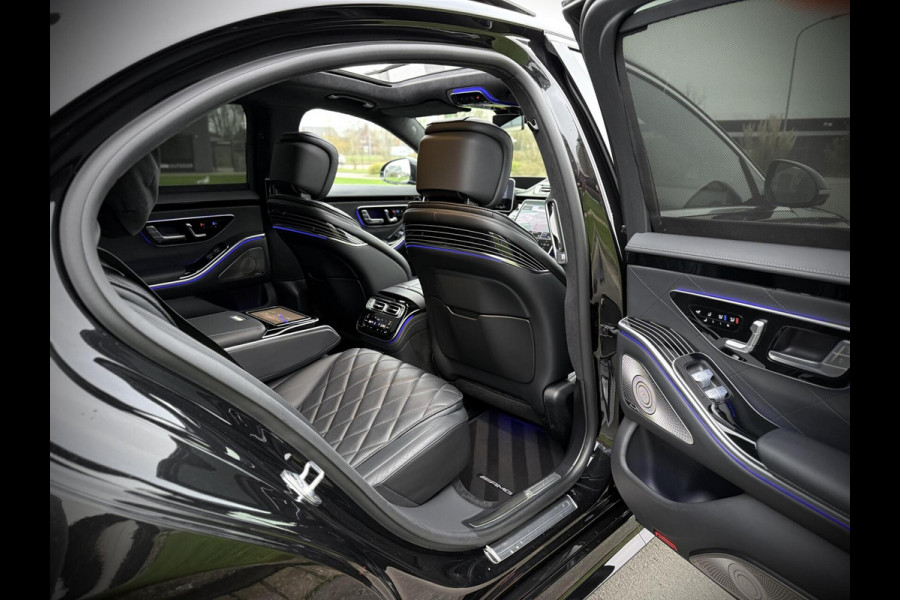 Mercedes-Benz S-Klasse 580 e AMG Panoramadak|4D Burmester®|Softclose|Head-Up|Achterasbesturing|Luxe leder|Stuur verw.|Stoel vent.