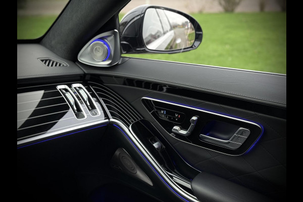Mercedes-Benz S-Klasse 580 e AMG Panoramadak|4D Burmester®|Softclose|Head-Up|Achterasbesturing|Luxe leder|Stuur verw.|Stoel vent.