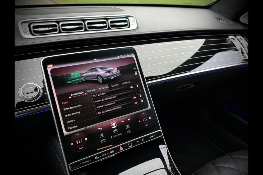 Mercedes-Benz S-Klasse 580 e AMG Panoramadak|4D Burmester®|Softclose|Head-Up|Achterasbesturing|Luxe leder|Stuur verw.|Stoel vent.