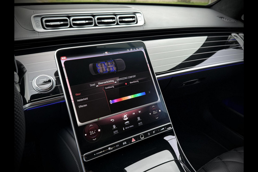 Mercedes-Benz S-Klasse 580 e AMG Panoramadak|4D Burmester®|Softclose|Head-Up|Achterasbesturing|Luxe leder|Stuur verw.|Stoel vent.