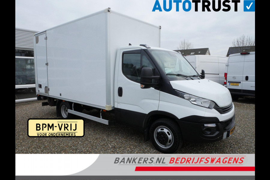 Iveco Daily 35C14 2.3 140PK, Airco, Dubbel lucht, Laadbak: L*B*H = 424*211*220 / Lading vastzetrail op 110 cm, Zijdeur rechtsachter, Laadklep Anteo 800 KG, Plateau van 160 cm, Met afstandsbediening en rolstops