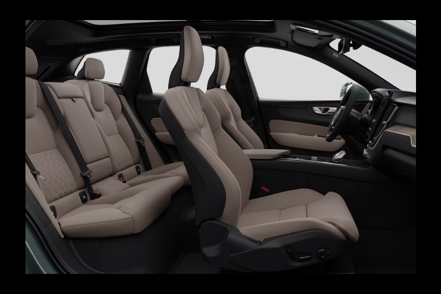 Volvo XC60 T6 350PK Automaat Plug-in hybrid AWD Plus Bright Panoramadak/ Elektrisch bedienbare voorstoelen met geheugen/ Stoelverwarming/ Stuurverwarming/ Harman Kardon audio/ 360 Camera/