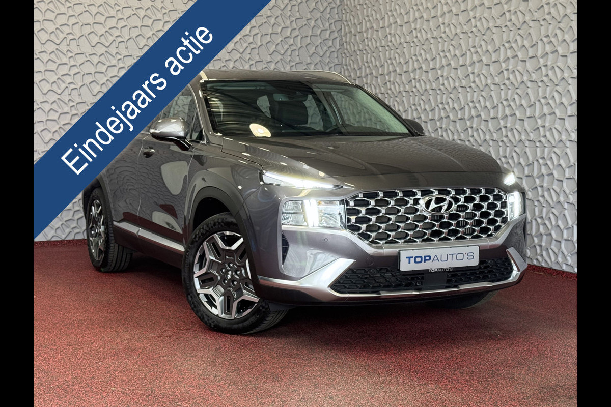 Hyundai Santa Fe 1.6 T-GDI PHEV PREMIUM 7P AWD LEER ELEK.KLEP CAMERA NAVI STOEL/STUUR VERW. PLUG IN HYBRID phev