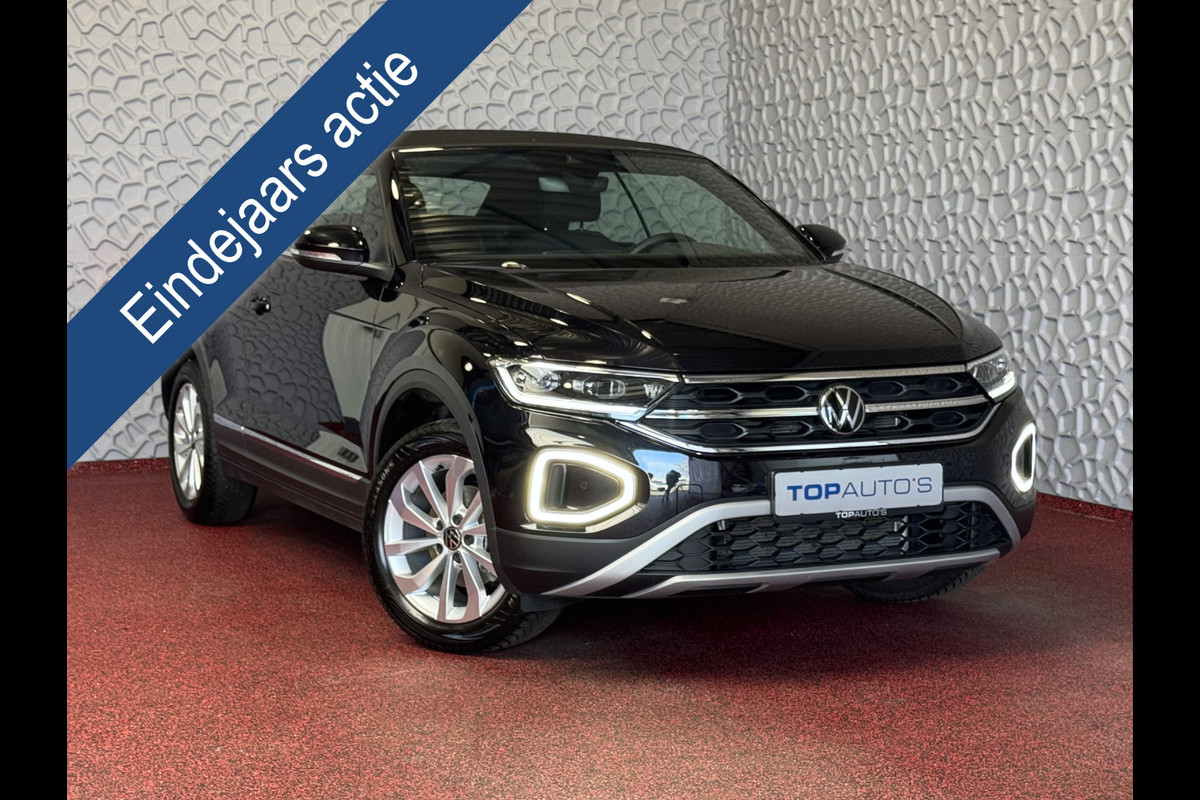 Volkswagen T-Roc Cabrio TSI VIR.COCKPIT CARPLAY NAVI IQ.LED STOEL/STUUR.VERW DAB ADAP.CRUISE 05/2024 "Volkswagen rijden begint bij Topautos.nl – 75 topmodellen direct op voorraad!