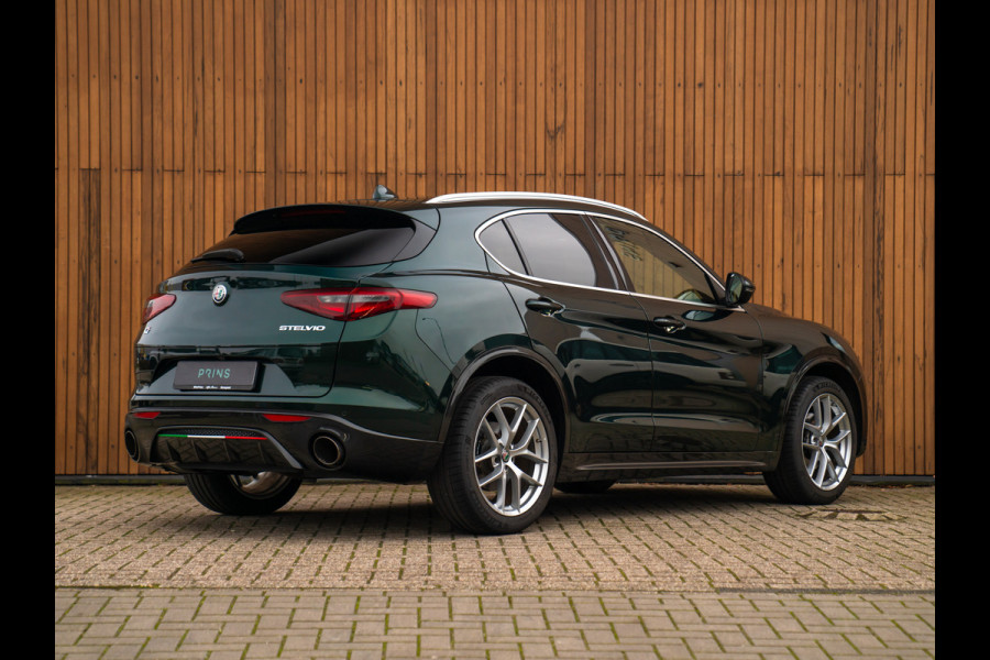 Alfa Romeo Stelvio 2.0T 280pk AWD Ti Lusso MY21 | Verde Visconti | Lederen dash. | CarPlay | Adapt. cruise