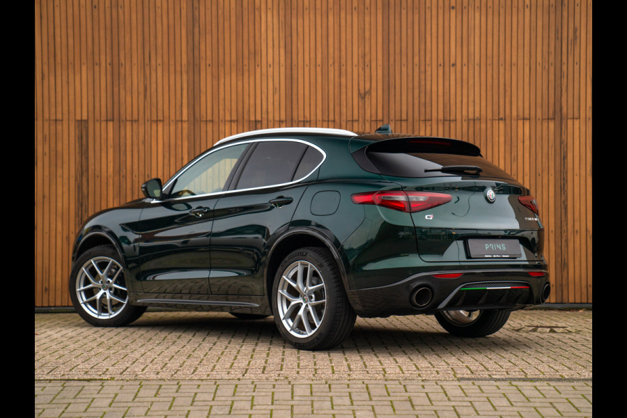 Alfa Romeo Stelvio 2.0T 280pk AWD Ti Lusso MY21 | Verde Visconti | Lederen dash. | CarPlay | Adapt. cruise