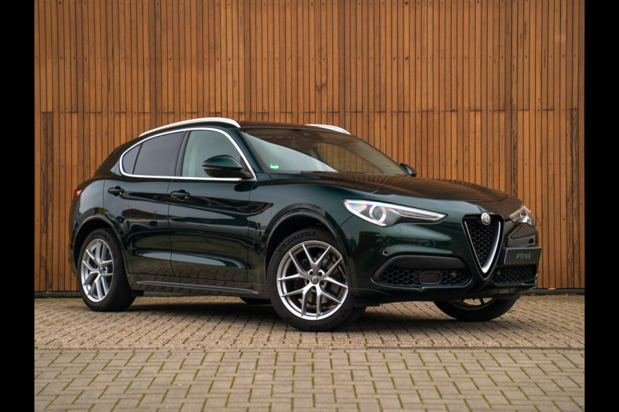 Alfa Romeo Stelvio 2.0T 280pk AWD Ti Lusso MY21 | Verde Visconti | Lederen dash. | CarPlay | Adapt. cruise