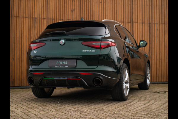 Alfa Romeo Stelvio 2.0T 280pk AWD Ti Lusso MY21 | Verde Visconti | Lederen dash. | CarPlay | Adapt. cruise