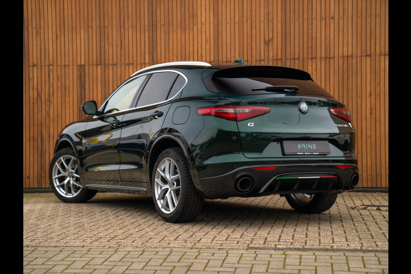 Alfa Romeo Stelvio 2.0T 280pk AWD Ti Lusso MY21 | Verde Visconti | Lederen dash. | CarPlay | Adapt. cruise