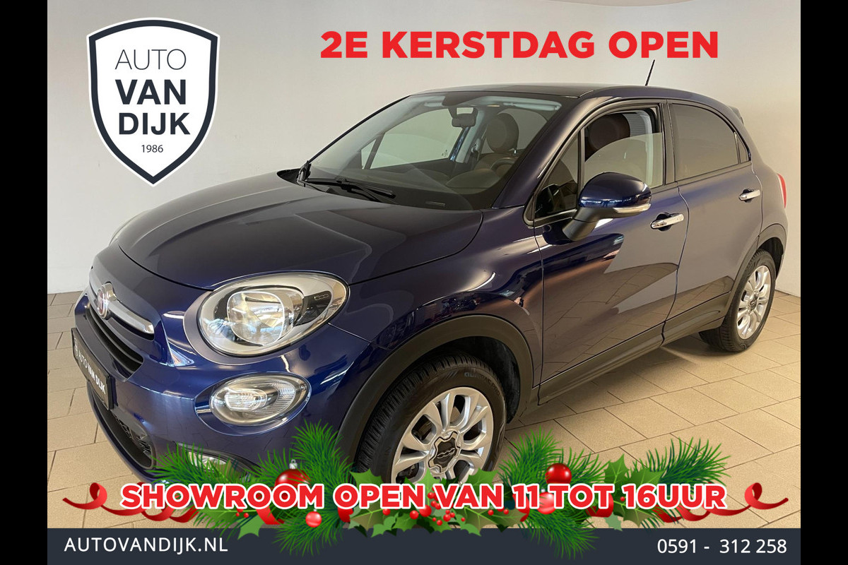 Fiat 500X 1.4 Turbo MultiAir PopStar PANO AUTOMAAT LEER AIRCO NAVI BT VELGEN ELEK RAMEN CENT VERG NETTE AUTO