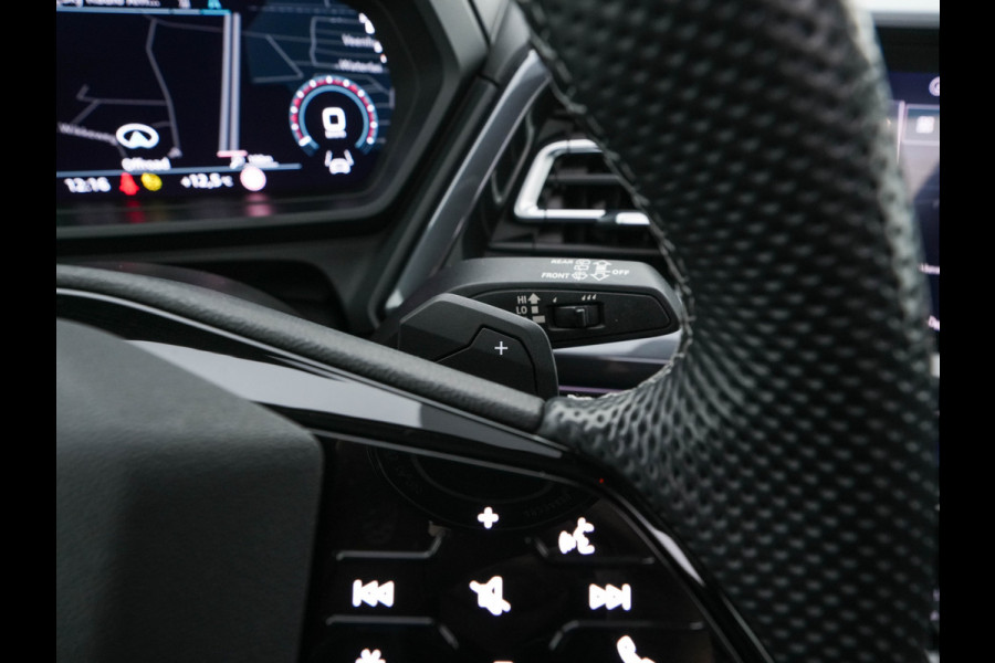 Audi Q4 e-tron 40 S-Line Competition Launch edition 77 kWh [ 3-Fase ] {SOH-87%} (INCL-BTW) *HEAT-PUMP | PANO | LEATHER-FABRIC | MATRIX-LED | ADAPTIVE-CRUISE | HEATED-SPORTSEATS | AMBIENT-LIGHT | DIGI-COCKPIT | CAMERA | KEYLESS | NAVI-FULLMAP | ...