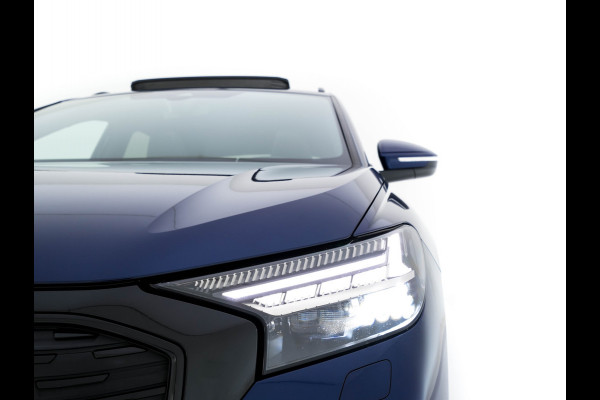 Audi Q4 e-tron 40 S-Line Competition Launch edition 77 kWh [ 3-Fase ] {SOH-87%} (INCL-BTW) *HEAT-PUMP | PANO | LEATHER-FABRIC | MATRIX-LED | ADAPTIVE-CRUISE | HEATED-SPORTSEATS | AMBIENT-LIGHT | DIGI-COCKPIT | CAMERA | KEYLESS | NAVI-FULLMAP | ...