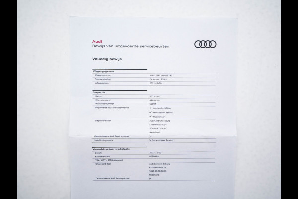 Audi Q4 e-tron 40 S-Line Competition Launch edition 77 kWh [ 3-Fase ] {SOH-87%} (INCL-BTW) *HEAT-PUMP | PANO | LEATHER-FABRIC | MATRIX-LED | ADAPTIVE-CRUISE | HEATED-SPORTSEATS | AMBIENT-LIGHT | DIGI-COCKPIT | CAMERA | KEYLESS | NAVI-FULLMAP | ...